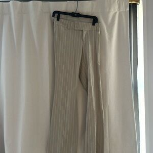 H & M low rise, striped trousers